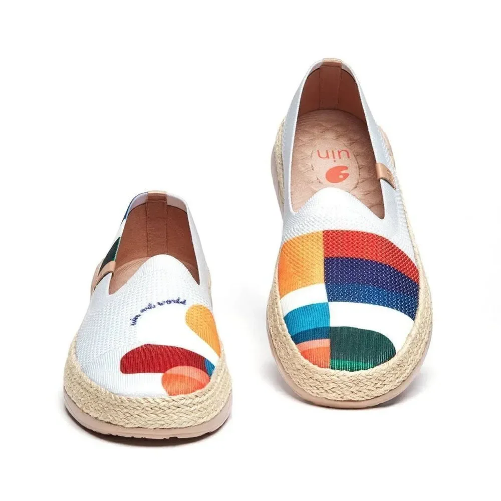 UIN Women's Espadrilles Knitted Walking Casual Shoes Marbella (Hold that Color)